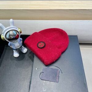 Louis Vuitton Vibrant Red Knit Hat